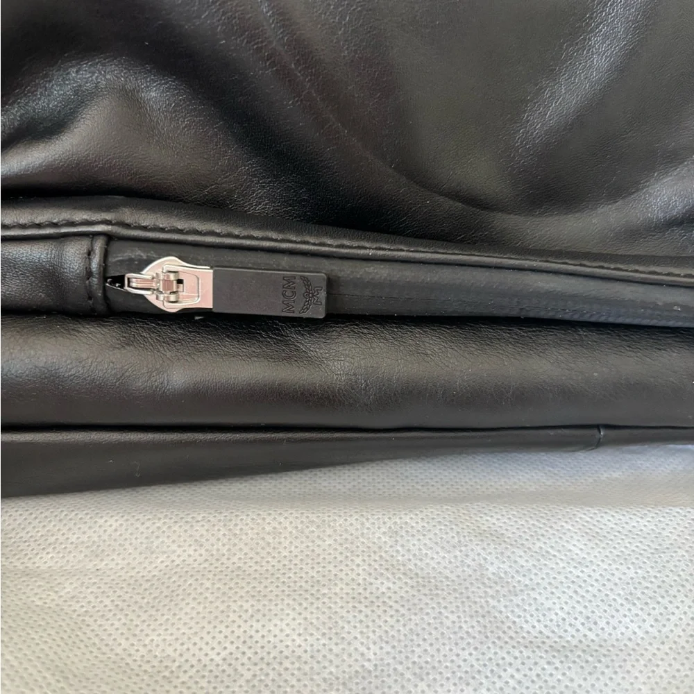 MCM Studded Black Leather laptop bag - Picture 3 of 9